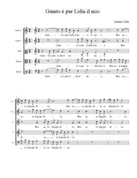 Giunto è pur Lidia il mio
