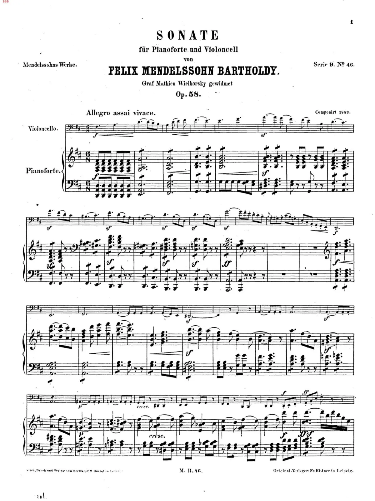 Cello Sonata No.2 - Page 1