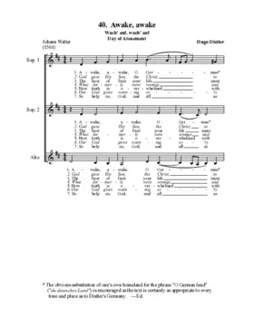 Wach auf, wach auf, du deutsches Land