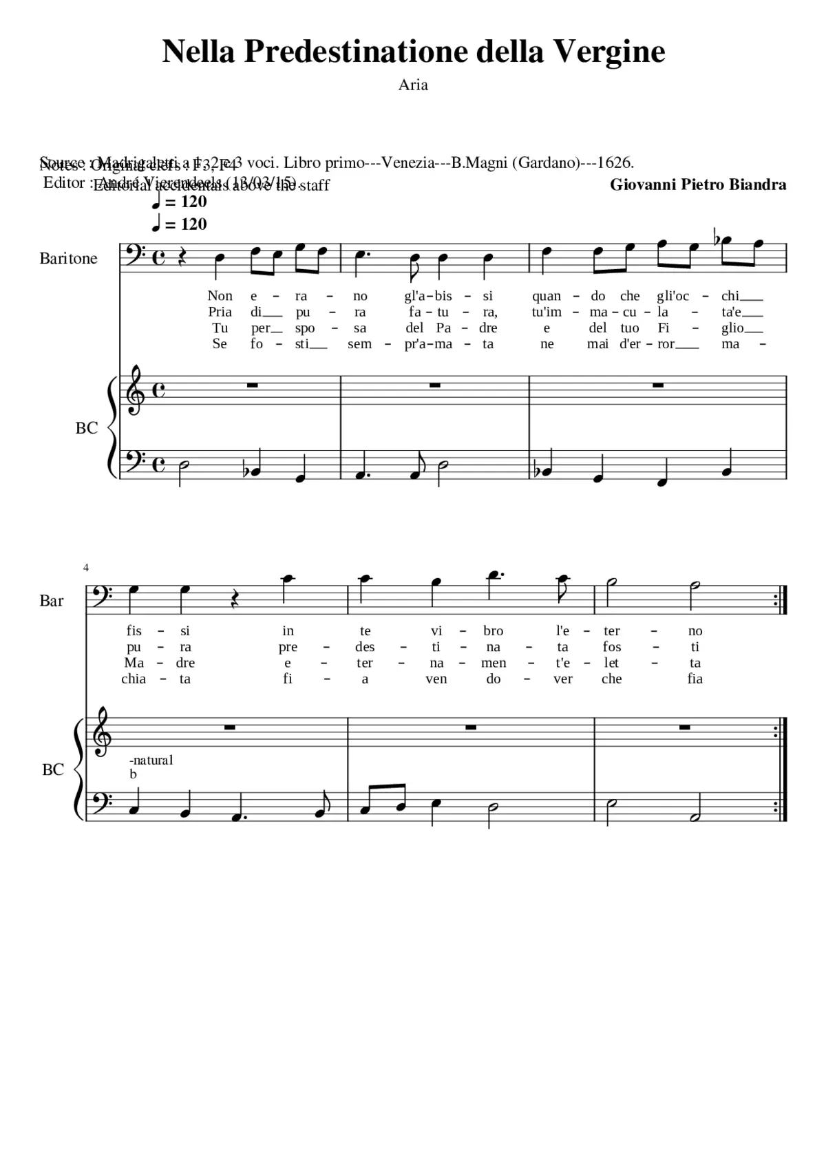 Non erano gl'abissi - Page 1