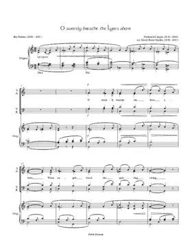 O sweetly breathe the lyres above