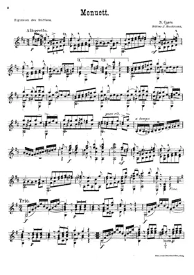 Minuet, Menuet