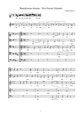 Benedicamus Domino - Pro Festum Trinitatis