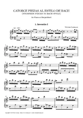 14 Piezas al Estilo de Bach
