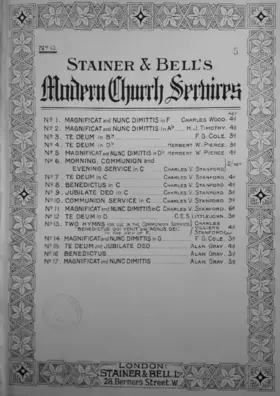 'Benedictus qui venit' and 'Agnus Dei' in F major