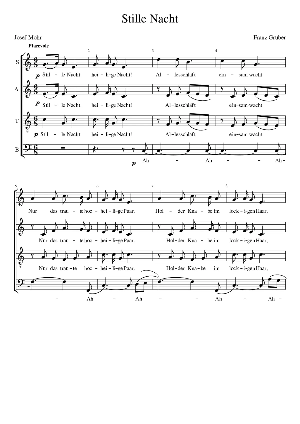 Stille Nacht - Page 1