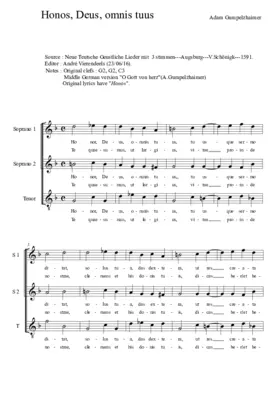 Honor, Deus, omnis tuus