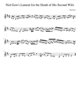 Niel Gow's Lament for the Death of His Second Wife