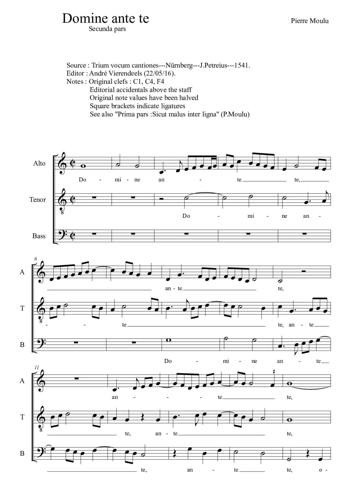 Domine ante te - Page 1