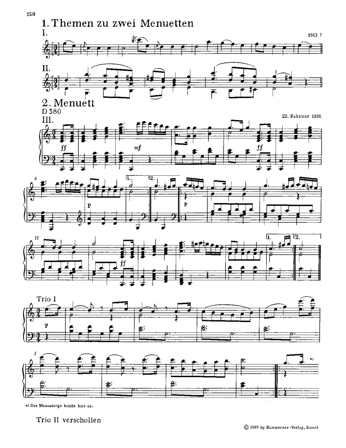 2 Minuets - Page 1