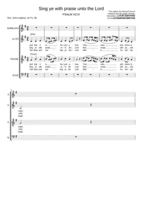 Sing ye with praise unto the Lord