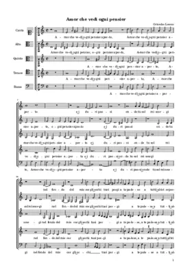 Amor che ved'ogni pensier