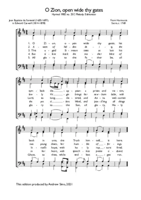O Zion, open wide thy gates