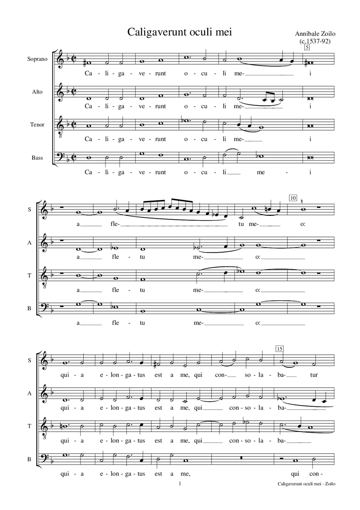 Caligaverunt oculi mei - Page 1