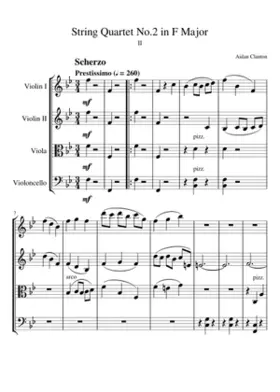 String Quartet No.2 in F Major; II-Allegro vivace-Adagio-Allegro vivace