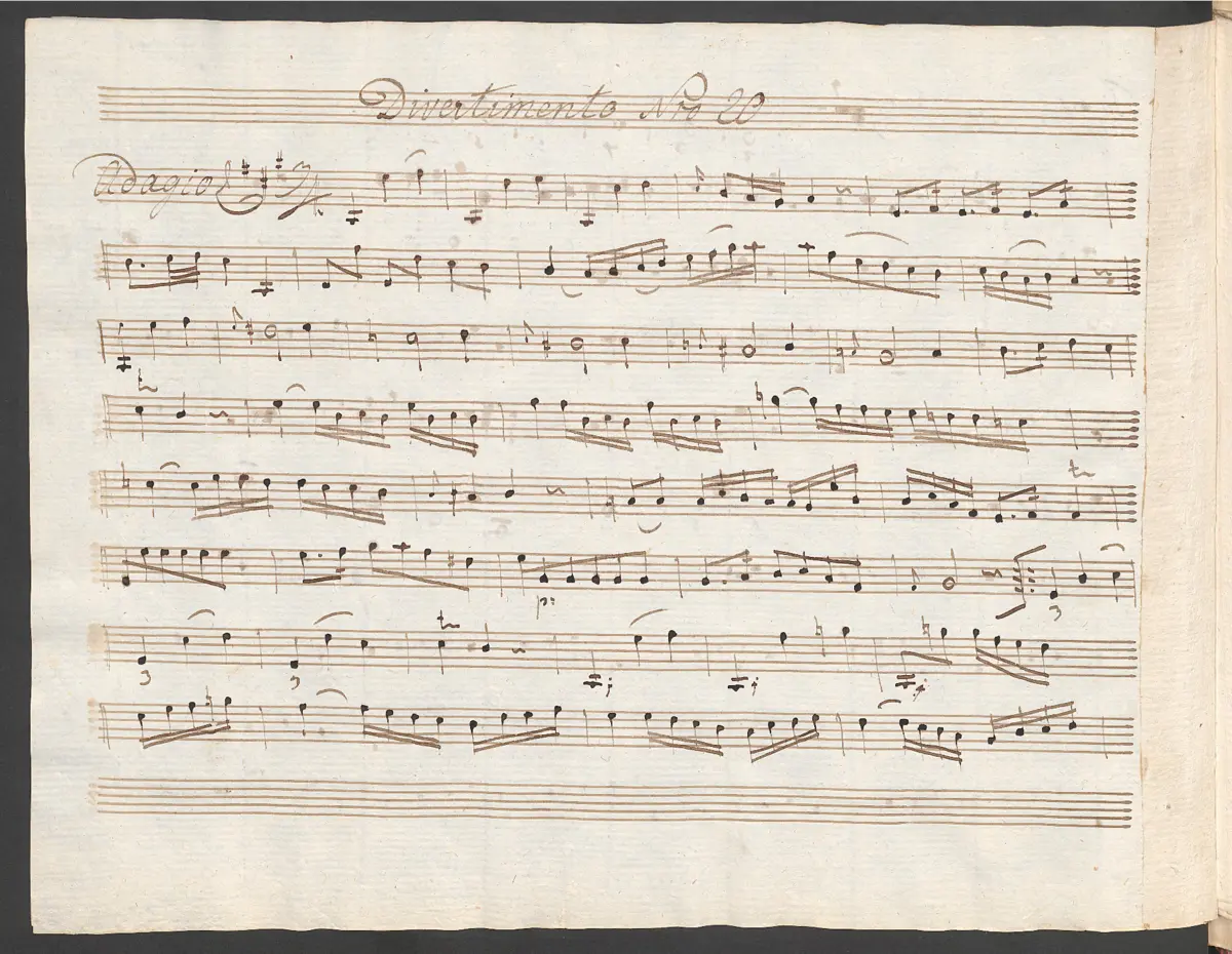 Baryton Trio in A major - Page 1