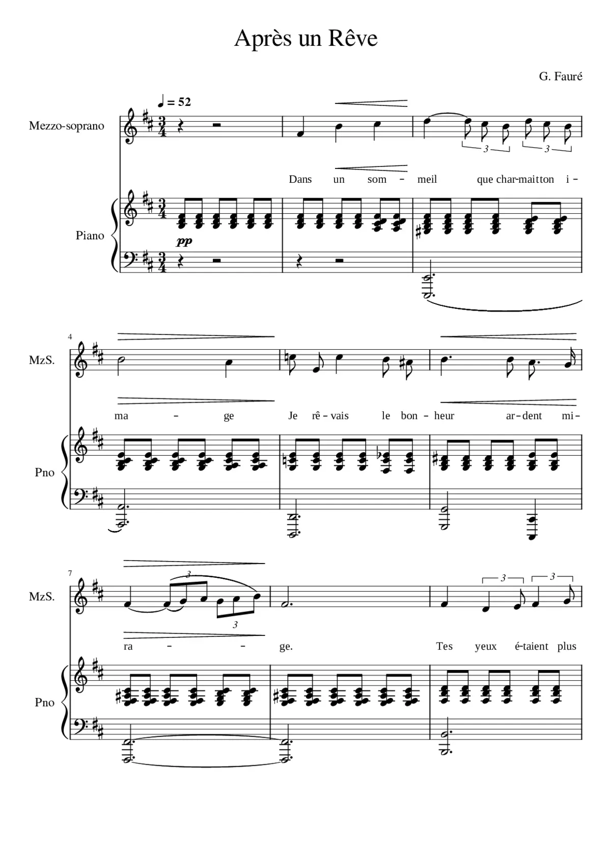 Après un Rêve - Page 1