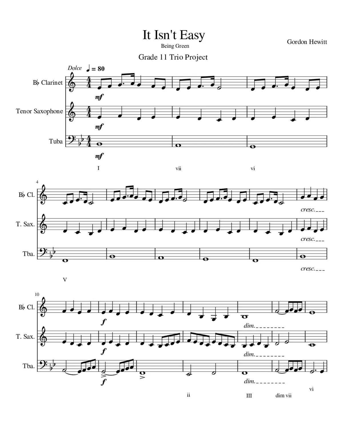 It Isn't Easy (Being Green) - Page 1