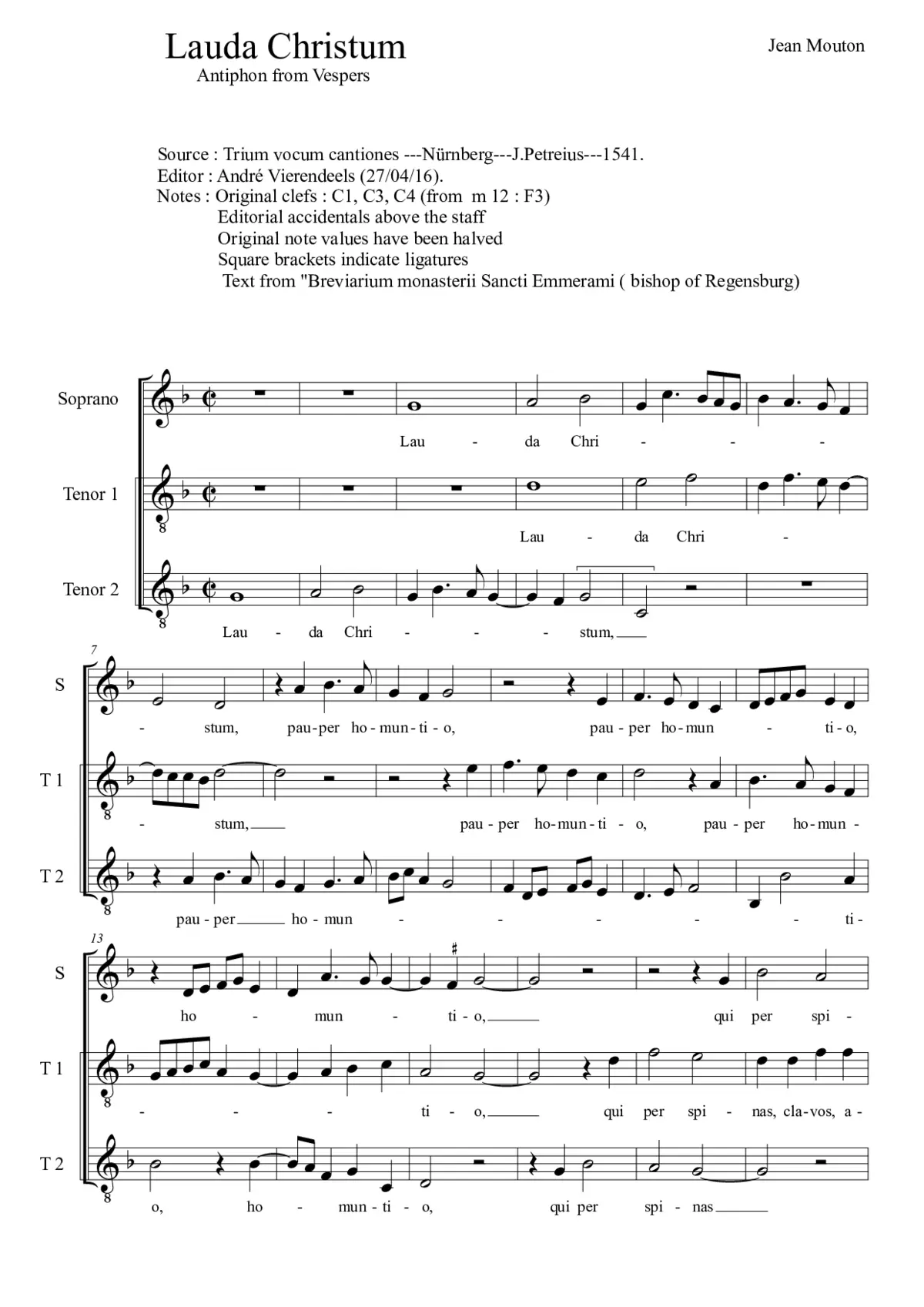 Lauda Christum - Page 1