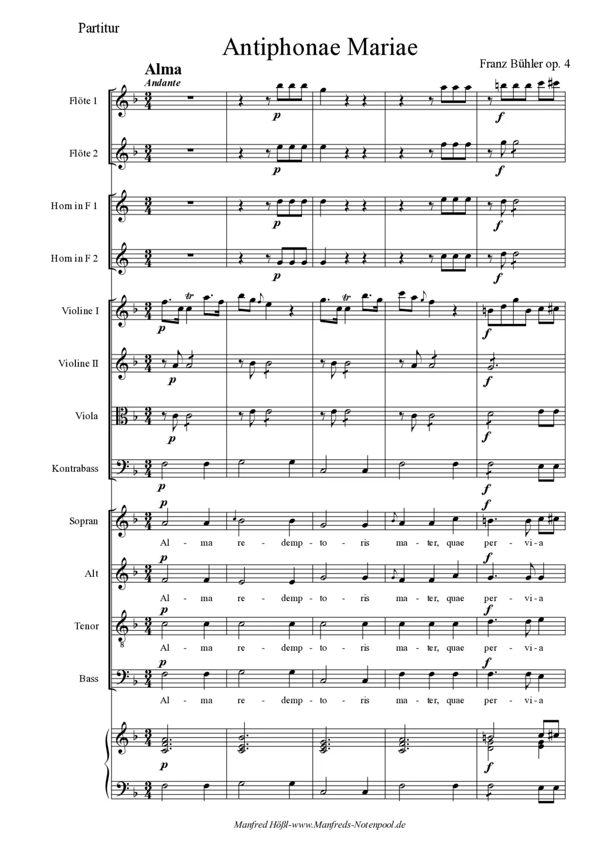 4 Antiphonae Mariae - Page 1