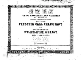 Sang for de kongelige Land-Cadetter den, WoO 140