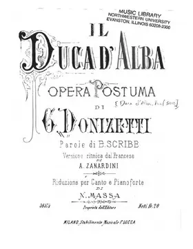 Il duca d'Alba [Le duc d'Albe]