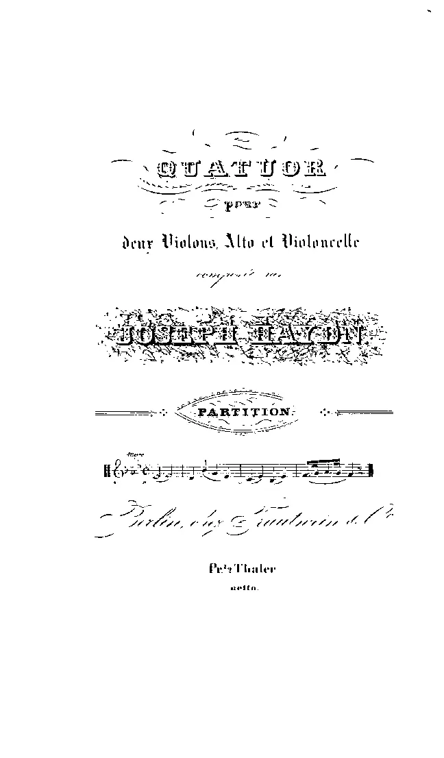 String Quartet in E-flat major - Page 1