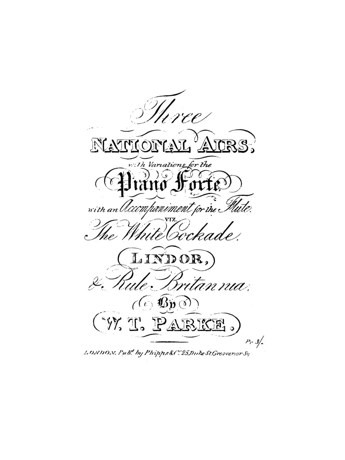 Three National Airs with Variations - Page 1