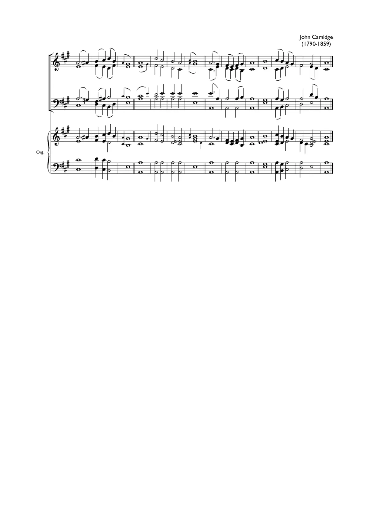 Double chant in A major VII - Page 1