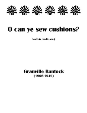 O can ye sew cushions?