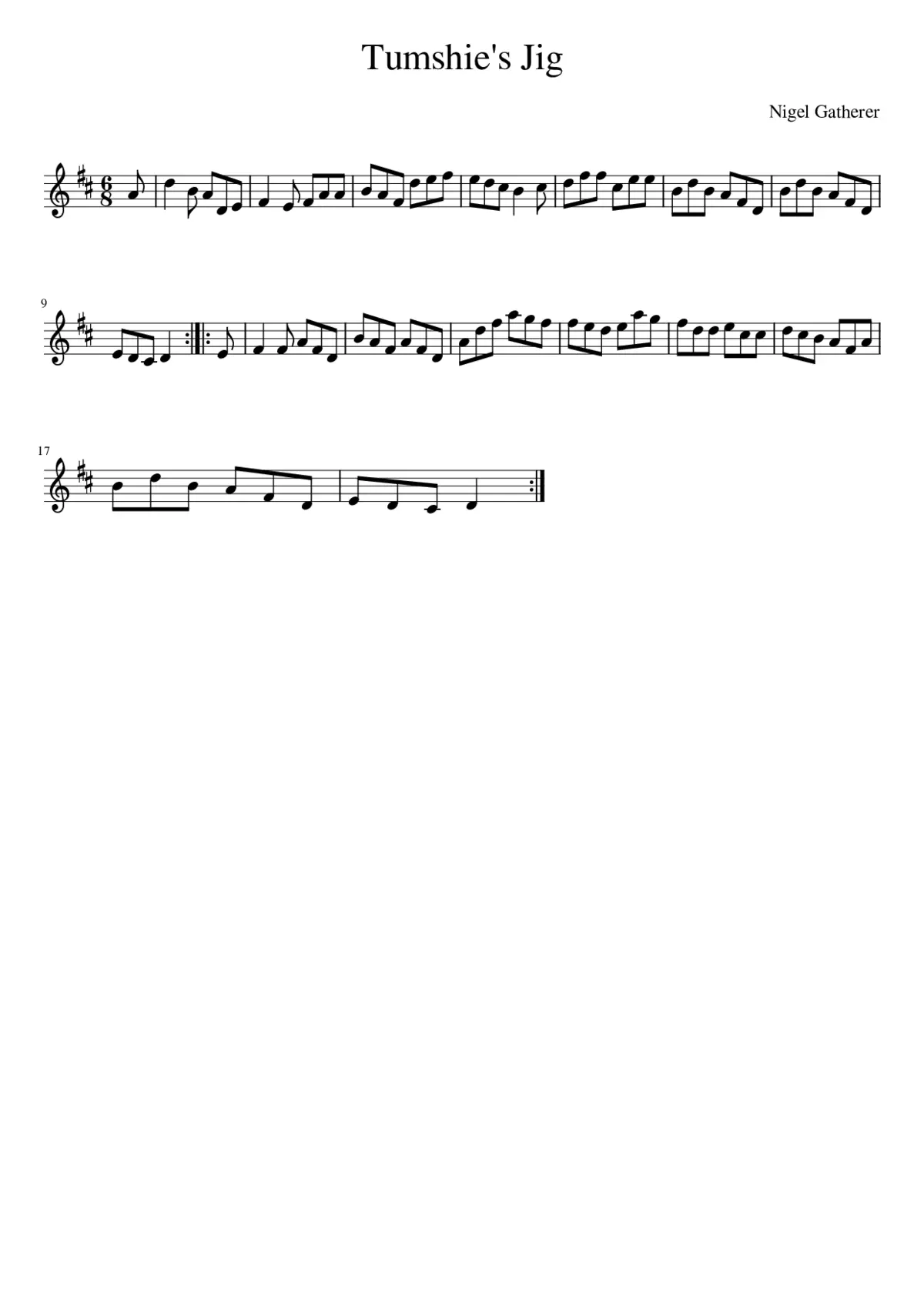 Tumshie's Jig - Page 1