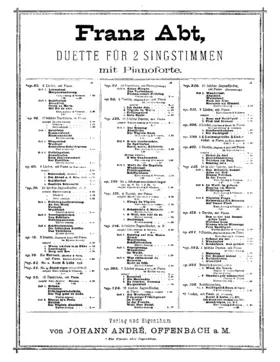 3 Duetten für Bariton und Bass