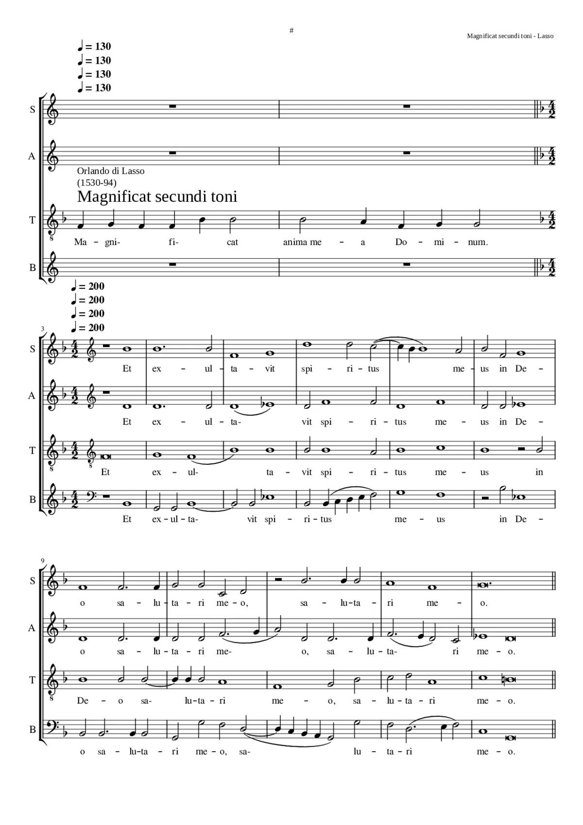 Magnificat secundi toni - Page 1
