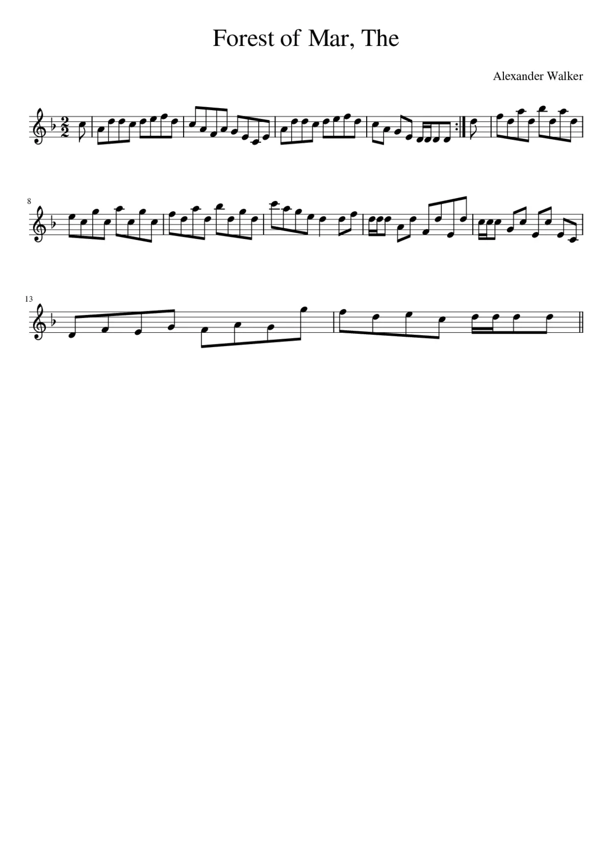 The Forest of Mar - Page 1