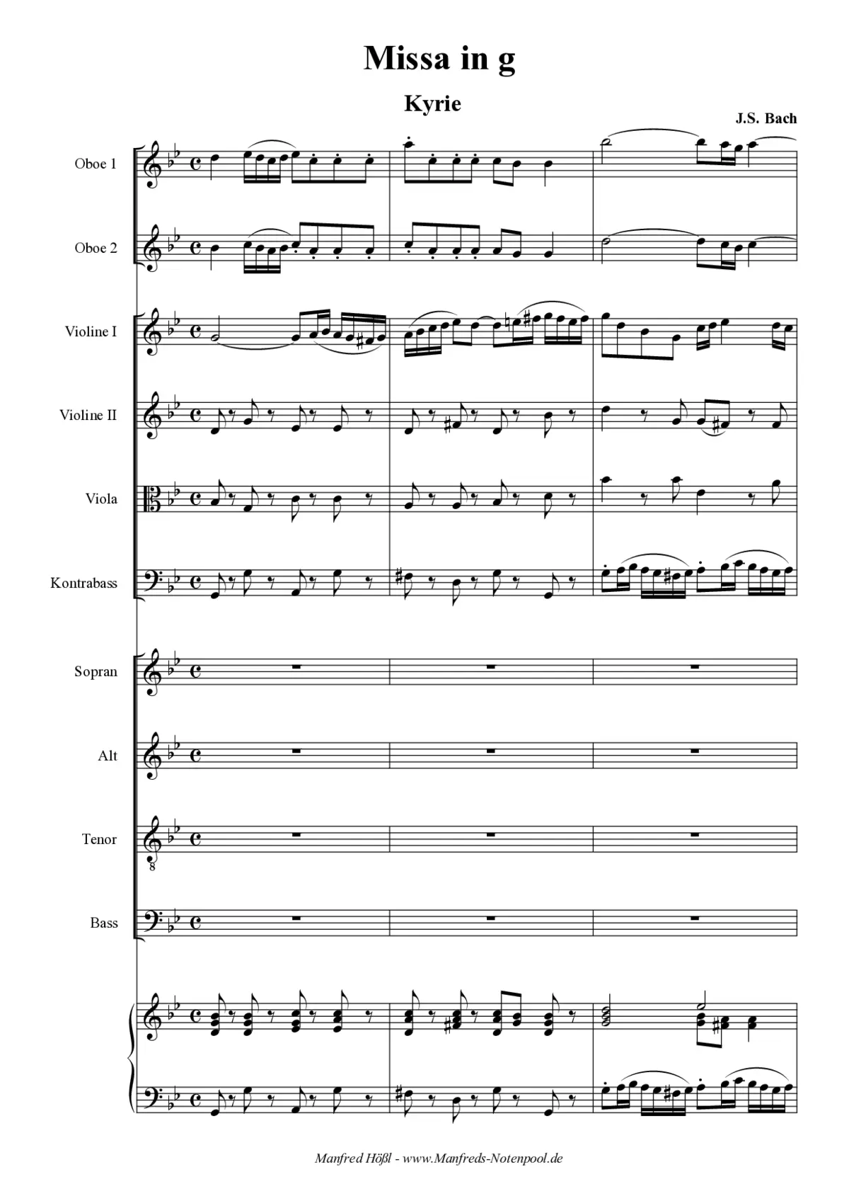 Missa in g minor, BWV 235 - Page 1