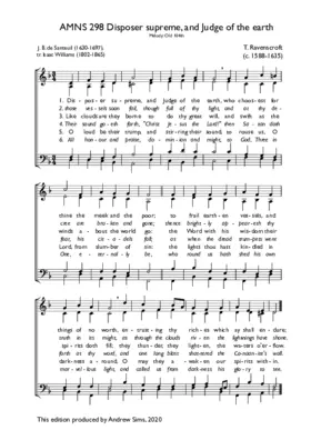 Disposer supreme, and Judge of the earth