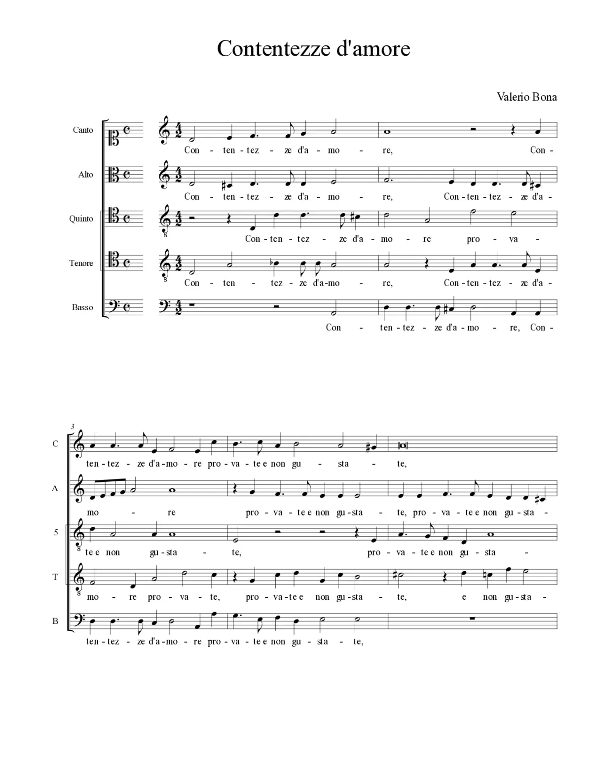 Contentezze d'amore - Page 1