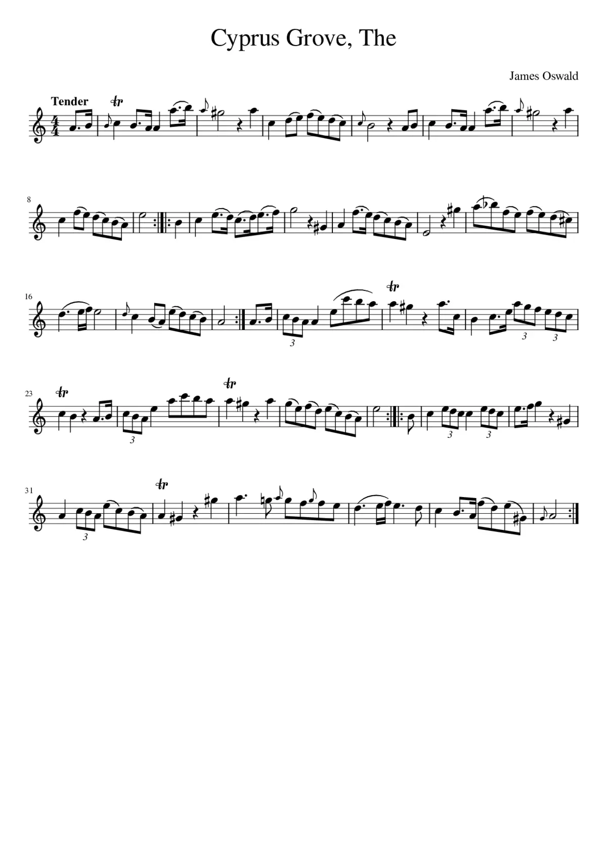 The Cyprus Grove - Page 1