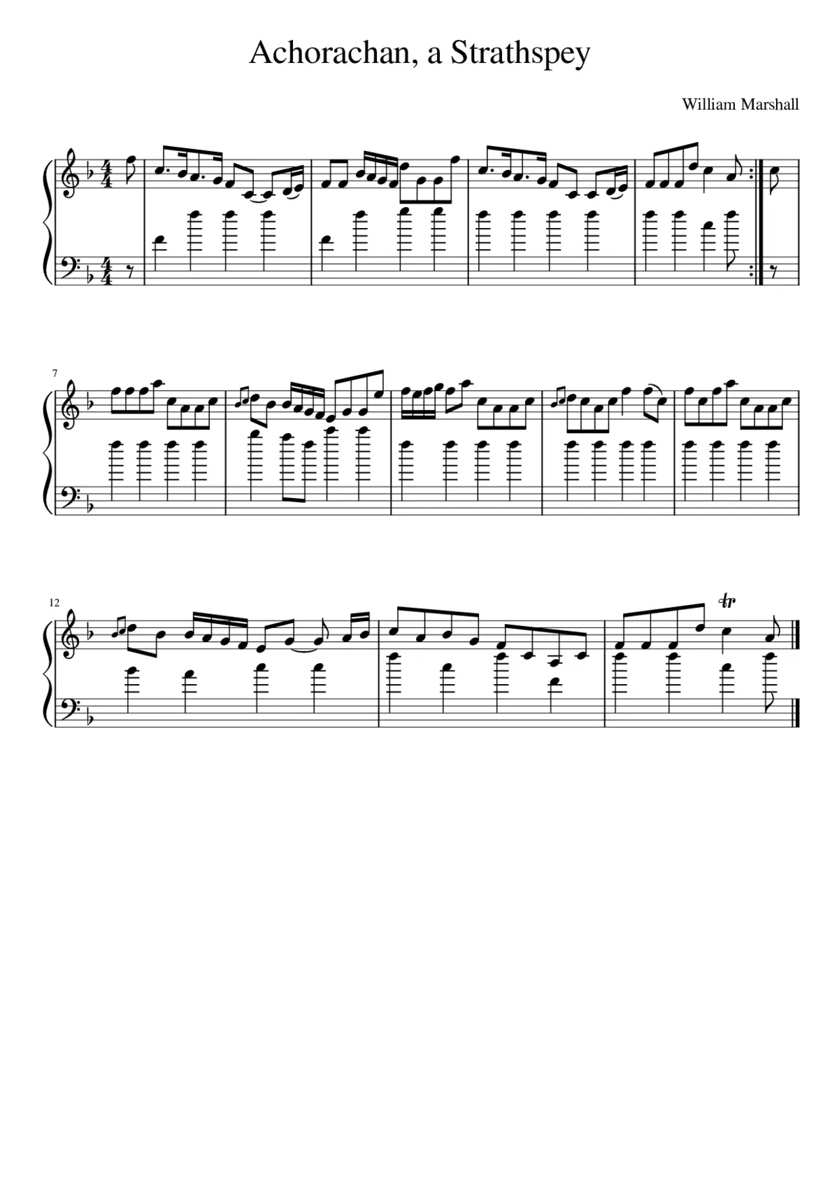 Achorachan a Strathspey - Page 1