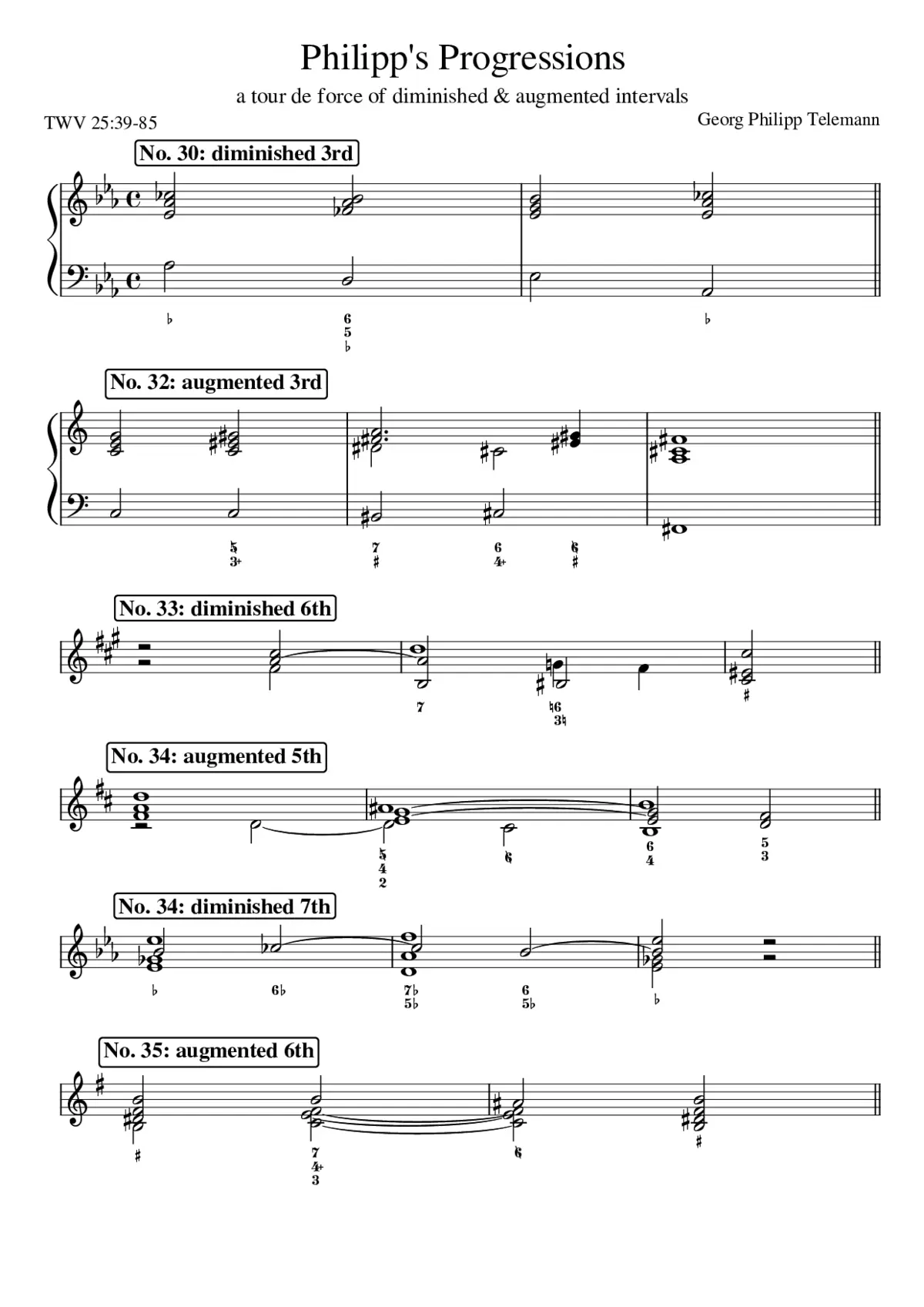 Singe- Spiel- und Generalbassübungen TWV 25:39-85 - Page 1