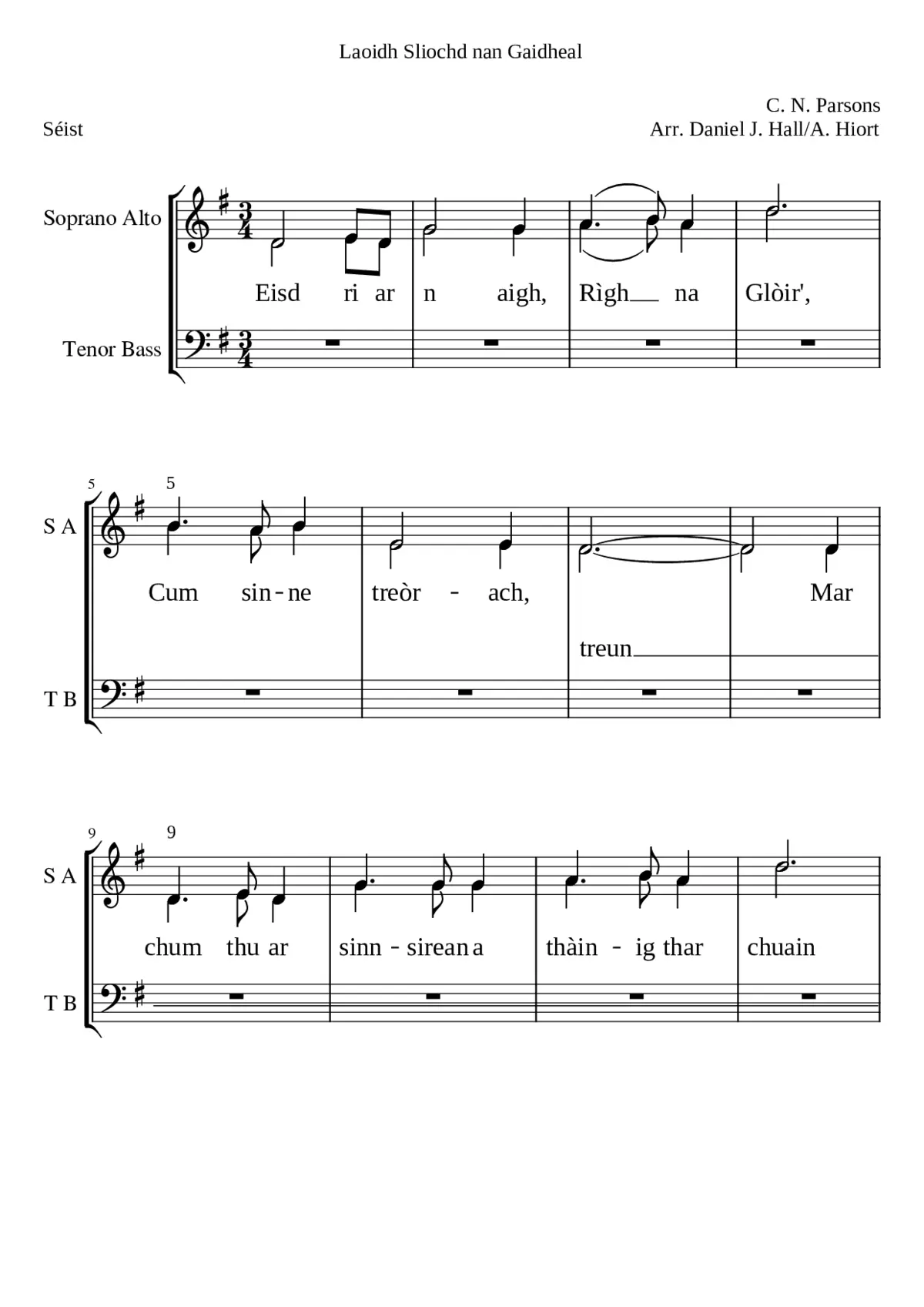 Laoidh Sliochd nan Gaidheal - Page 1