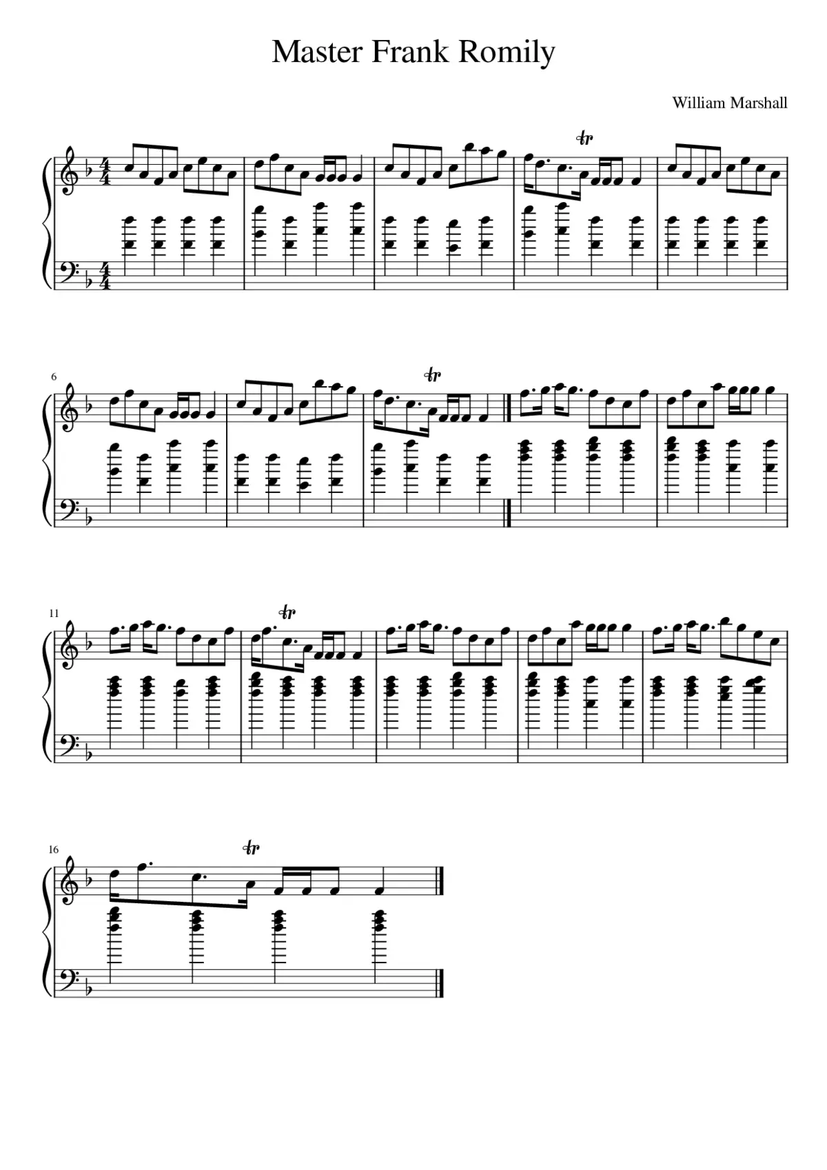 Master Frank Romily - Page 1