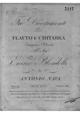 3 Divertimenti per Flauto e Chitarra