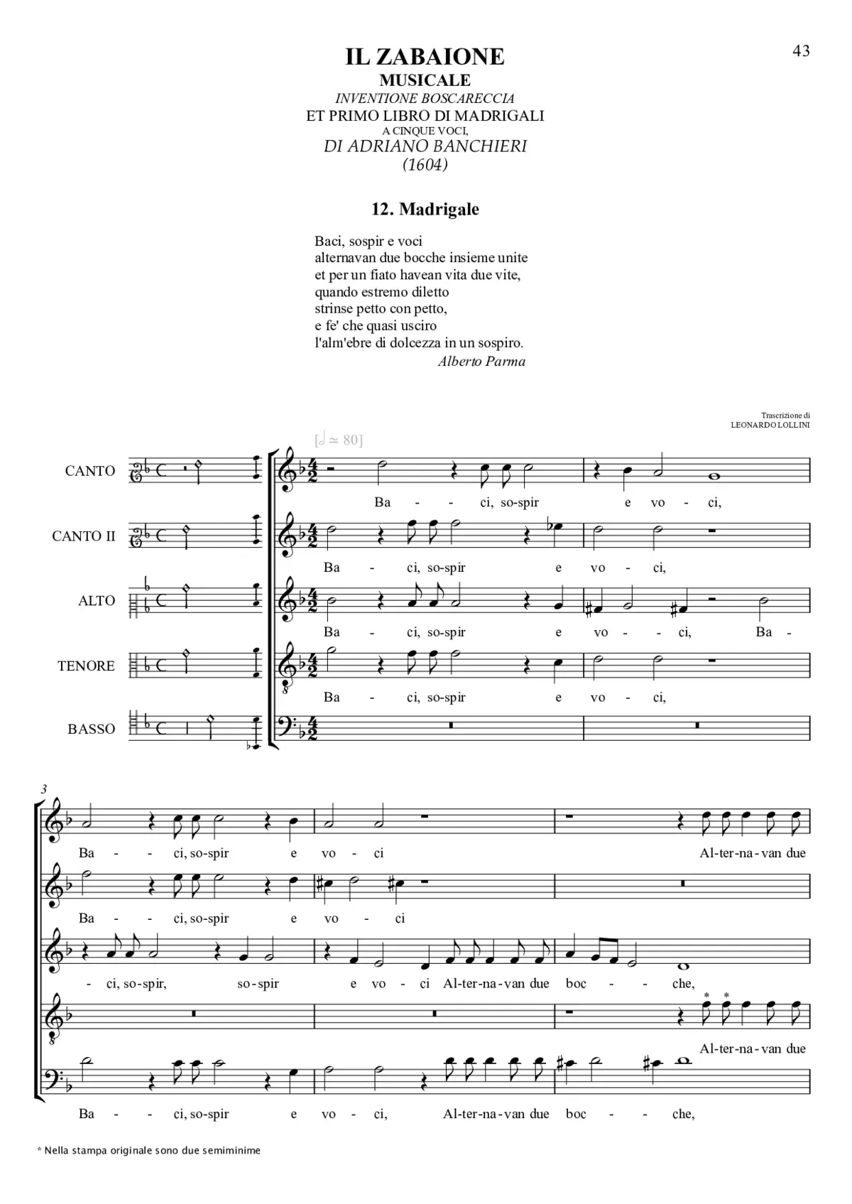 Baci, sospir e voci - Page 1
