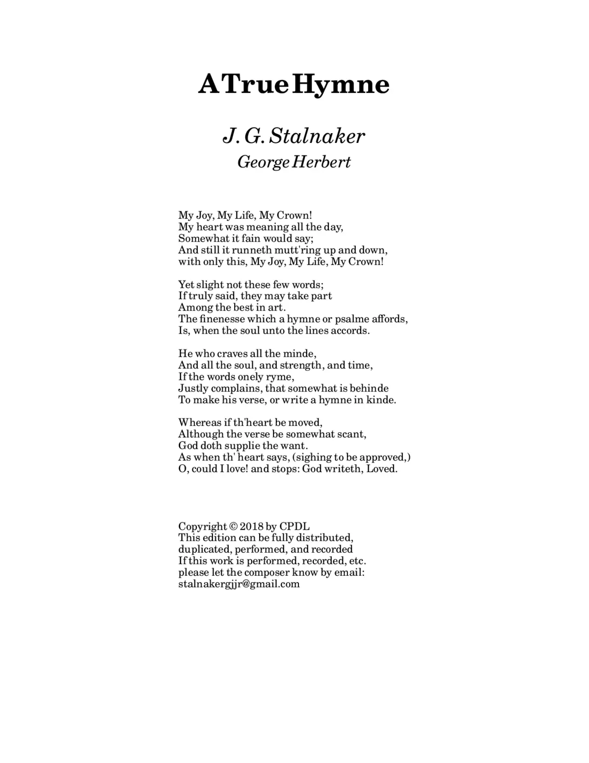 A True Hymne - Page 1