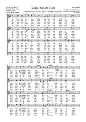 Rejoice, the Lord is king