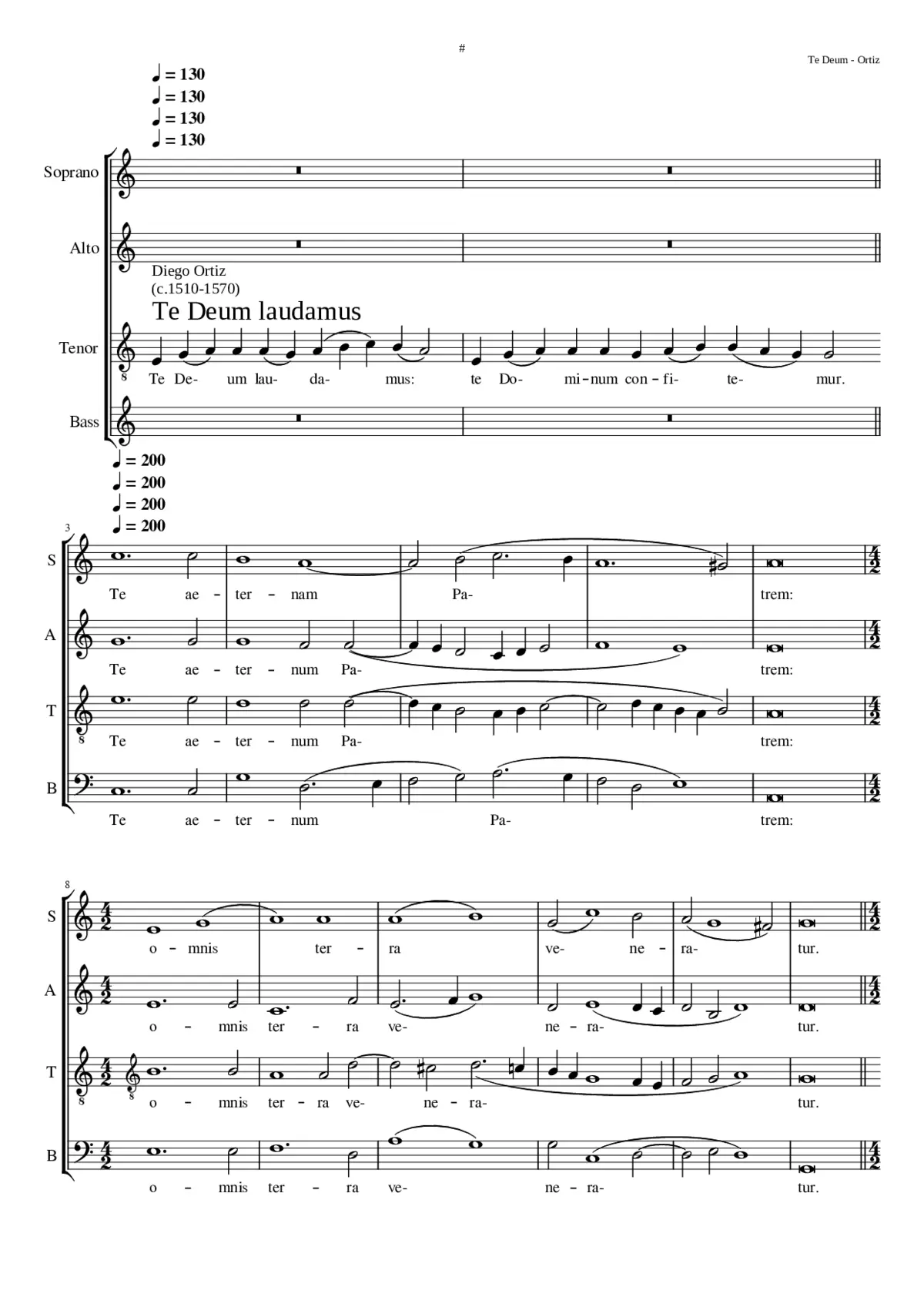 Te Deum laudamus - Page 1