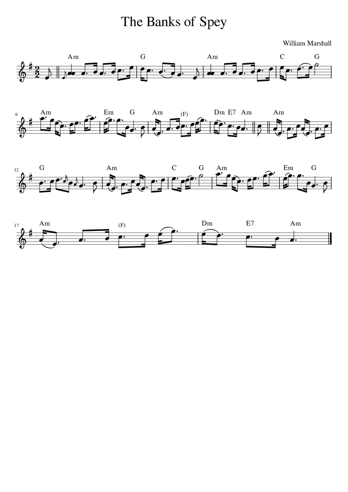 The Banks of Spey - Page 1