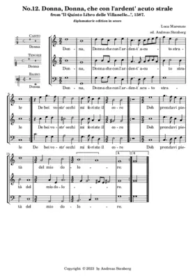 Donna, che con l'ardent' acuto strale