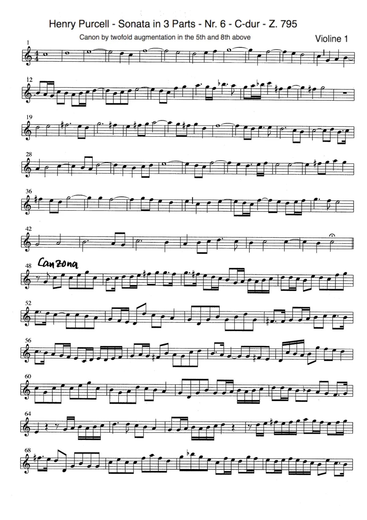 Trio Sonata in C major - Page 1
